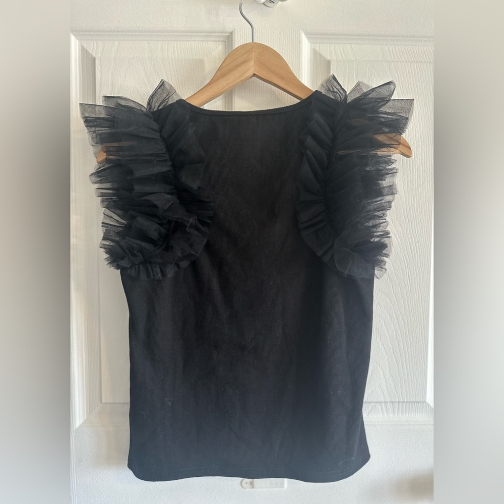 Anthropologie X DOLAN Tulle Sleeve Tank Top NWT, Size Medium - Picture 6 of 11